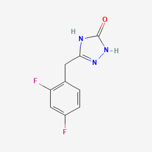3-[(2,4-Difluorophenyl)methyl]-1,4-dihydro-1,2,4-triazol-5-one