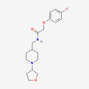 2-(4-fluorophenoxy)-N-((1-(tetrahydrofuran-3-yl)piperidin-4-yl)methyl)acetamide