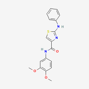 N-(3,4-dimethoxyphenyl)-2-(phenylamino)thiazole-4-carboxamide
