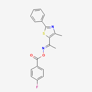 5-{[(4-Fluorobenzoyl)oxy]ethanimidoyl}-4-methyl-2-phenyl-1,3-thiazole