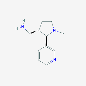 molecular formula C11H17N3 B025947 rac-trans 3'-Aminomethyl Nicotine CAS No. 623579-03-3