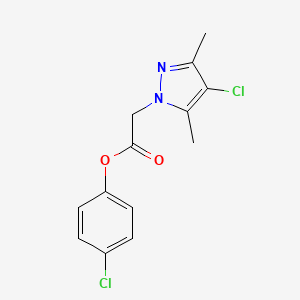 4-Chlorophenyl 2-(4-chloro-3,5-dimethylpyrazolyl)acetate