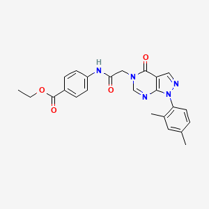 ethyl 4-(2-(1-(2,4-dimethylphenyl)-4-oxo-1H-pyrazolo[3,4-d]pyrimidin-5(4H)-yl)acetamido)benzoate
