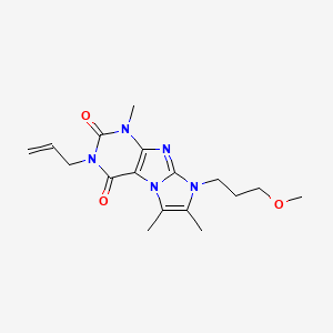 6-(3-Methoxypropyl)-4,7,8-trimethyl-2-prop-2-enylpurino[7,8-a]imidazole-1,3-dione