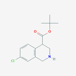 Tert-butyl 7-chloro-1,2,3,4-tetrahydroisoquinoline-4-carboxylate