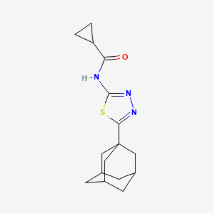 N-[5-(1-adamantyl)-1,3,4-thiadiazol-2-yl]cyclopropanecarboxamide