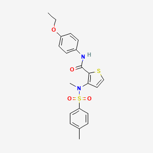 3-(N,4-dimethylphenylsulfonamido)-N-(4-ethoxyphenyl)thiophene-2-carboxamide