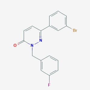 6-(3-Bromophenyl)-2-[(3-fluorophenyl)methyl]pyridazin-3-one