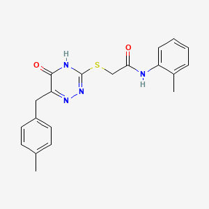 2-((6-(4-methylbenzyl)-5-oxo-4,5-dihydro-1,2,4-triazin-3-yl)thio)-N-(o-tolyl)acetamide