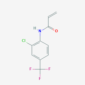 molecular formula C10H7ClF3NO B2594722 N-[2-chloro-4-(trifluoromethyl)phenyl]prop-2-enamide CAS No. 1153346-65-6