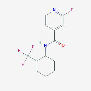 B2594726 2-fluoro-N-[2-(trifluoromethyl)cyclohexyl]pyridine-4-carboxamide CAS No. 1292097-95-0