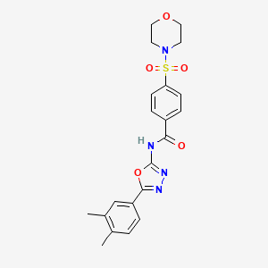 N-(5-(3,4-dimethylphenyl)-1,3,4-oxadiazol-2-yl)-4-(morpholinosulfonyl)benzamide