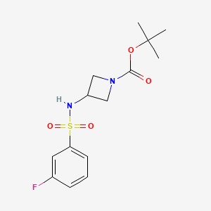 molecular formula C14H19FN2O4S B2594729 Tert-butyl 3-(3-fluorobenzenesulfonamido)azetidine-1-carboxylate CAS No. 1842363-09-0