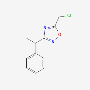5-(Chloromethyl)-3-(1-phenylethyl)-1,2,4-oxadiazole