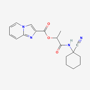 [1-[(1-Cyanocyclohexyl)amino]-1-oxopropan-2-yl] imidazo[1,2-a]pyridine-2-carboxylate