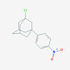 molecular formula C16H18ClNO2 B2594754 (1s,3r,5R,7S)-1-chloro-3-(4-nitrophenyl)adamantane CAS No. 54451-85-3