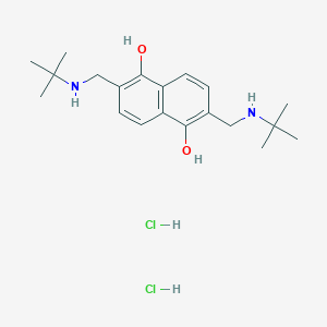 2,6-Bis[(tert-butylamino)methyl]naphthalene-1,5-diol dihydrochloride