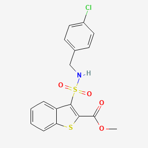 Methyl 3-{[(4-chlorobenzyl)amino]sulfonyl}-1-benzothiophene-2-carboxylate