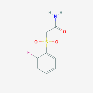 2-[(2-Fluorophenyl)sulfonyl]acetamide