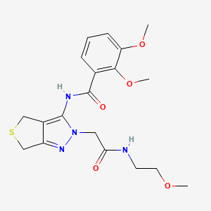 2,3-dimethoxy-N-(2-(2-((2-methoxyethyl)amino)-2-oxoethyl)-4,6-dihydro-2H-thieno[3,4-c]pyrazol-3-yl)benzamide