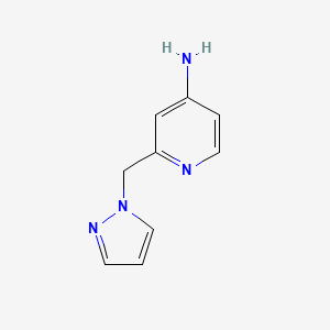 2-[(1H-pyrazol-1-yl)methyl]pyridin-4-amine