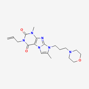 3-allyl-1,7-dimethyl-8-(3-morpholinopropyl)-1H-imidazo[2,1-f]purine-2,4(3H,8H)-dione