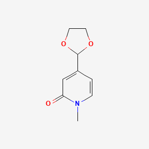 4-(1,3-Dioxolan-2-yl)-1-methylpyridin-2(1H)-one