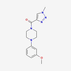 (4-(3-methoxyphenyl)piperazin-1-yl)(1-methyl-1H-1,2,3-triazol-4-yl)methanone