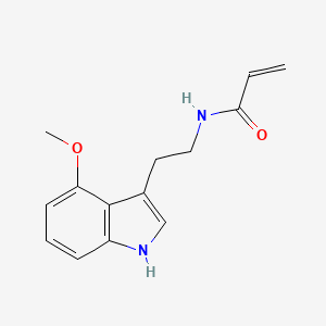 molecular formula C14H16N2O2 B2594807 N-[2-(4-Methoxy-1H-indol-3-yl)ethyl]prop-2-enamide CAS No. 2361639-51-0