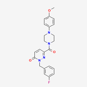 2-(3-fluorobenzyl)-6-(4-(4-methoxyphenyl)piperazine-1-carbonyl)pyridazin-3(2H)-one