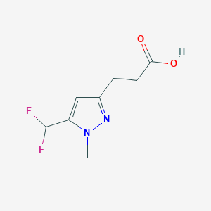 3-[5-(Difluoromethyl)-1-methylpyrazol-3-yl]propanoic acid