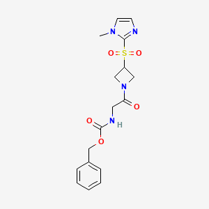 benzyl (2-(3-((1-methyl-1H-imidazol-2-yl)sulfonyl)azetidin-1-yl)-2-oxoethyl)carbamate