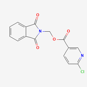 (1,3-Dioxoisoindol-2-yl)methyl 6-chloropyridine-3-carboxylate