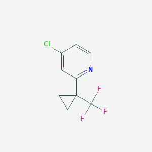 4-Chloro-2-[1-(trifluoromethyl)cyclopropyl]pyridine