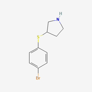3-[(4-Bromophenyl)sulfanyl]pyrrolidine