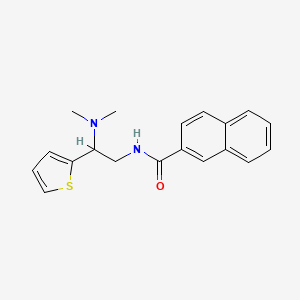N-[2-(dimethylamino)-2-(thiophen-2-yl)ethyl]naphthalene-2-carboxamide