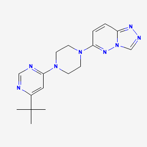 6-[4-(6-Tert-butylpyrimidin-4-yl)piperazin-1-yl]-[1,2,4]triazolo[4,3-b]pyridazine