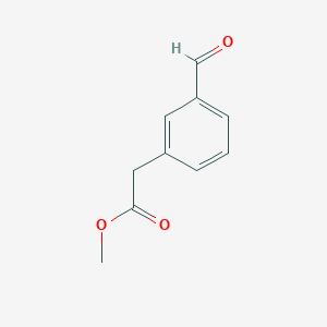 B2595017 Methyl 2-(3-formylphenyl)acetate CAS No. 142327-44-4