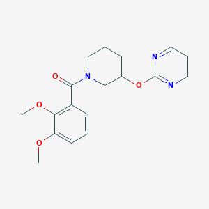 (2,3-Dimethoxyphenyl)(3-(pyrimidin-2-yloxy)piperidin-1-yl)methanone