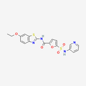 molecular formula C19H16N4O5S2 B2595055 N-(6-ethoxy-1,3-benzothiazol-2-yl)-5-[(pyridin-3-yl)sulfamoyl]furan-2-carboxamide CAS No. 1169953-21-2