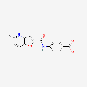 molecular formula C17H14N2O4 B2595254 methyl 4-{5-methylfuro[3,2-b]pyridine-2-amido}benzoate CAS No. 942005-44-9