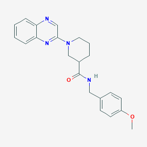 molecular formula C22H24N4O2 B2595260 N-[(4-METHOXYPHENYL)METHYL]-1-(QUINOXALIN-2-YL)PIPERIDINE-3-CARBOXAMIDE CAS No. 941950-21-6
