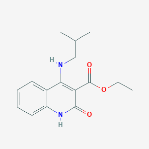 molecular formula C16H20N2O3 B259532 ethyl 4-[(2-methylpropyl)amino]-2-oxo-1,2-dihydroquinoline-3-carboxylate 