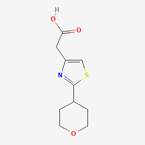 2-[2-(Oxan-4-yl)-1,3-thiazol-4-yl]acetic acid