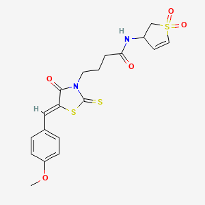 N-(1,1-dioxido-2,3-dihydrothiophen-3-yl)-4-[(5Z)-5-(4-methoxybenzylidene)-4-oxo-2-thioxo-1,3-thiazolidin-3-yl]butanamide