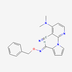 2-(2-{[(benzyloxy)imino]methyl}-1H-pyrrol-1-yl)-4-(dimethylamino)nicotinonitrile