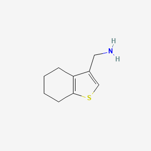molecular formula C9H13NS B2595444 4,5,6,7-Tetrahydro-1-benzothiophen-3-ylmethanamine CAS No. 924838-30-2