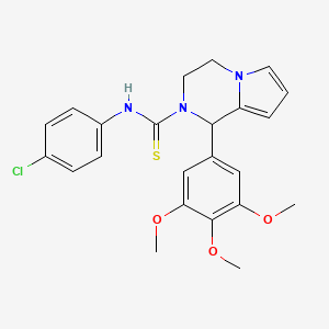 N-(4-chlorophenyl)-1-(3,4,5-trimethoxyphenyl)-3,4-dihydropyrrolo[1,2-a]pyrazine-2(1H)-carbothioamide