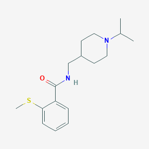 N-((1-isopropylpiperidin-4-yl)methyl)-2-(methylthio)benzamide