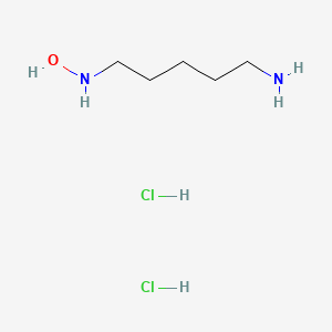 molecular formula C5H16Cl2N2O B2595484 N-(5-aminopentyl)hydroxylamine dihydrochloride CAS No. 1002-38-6